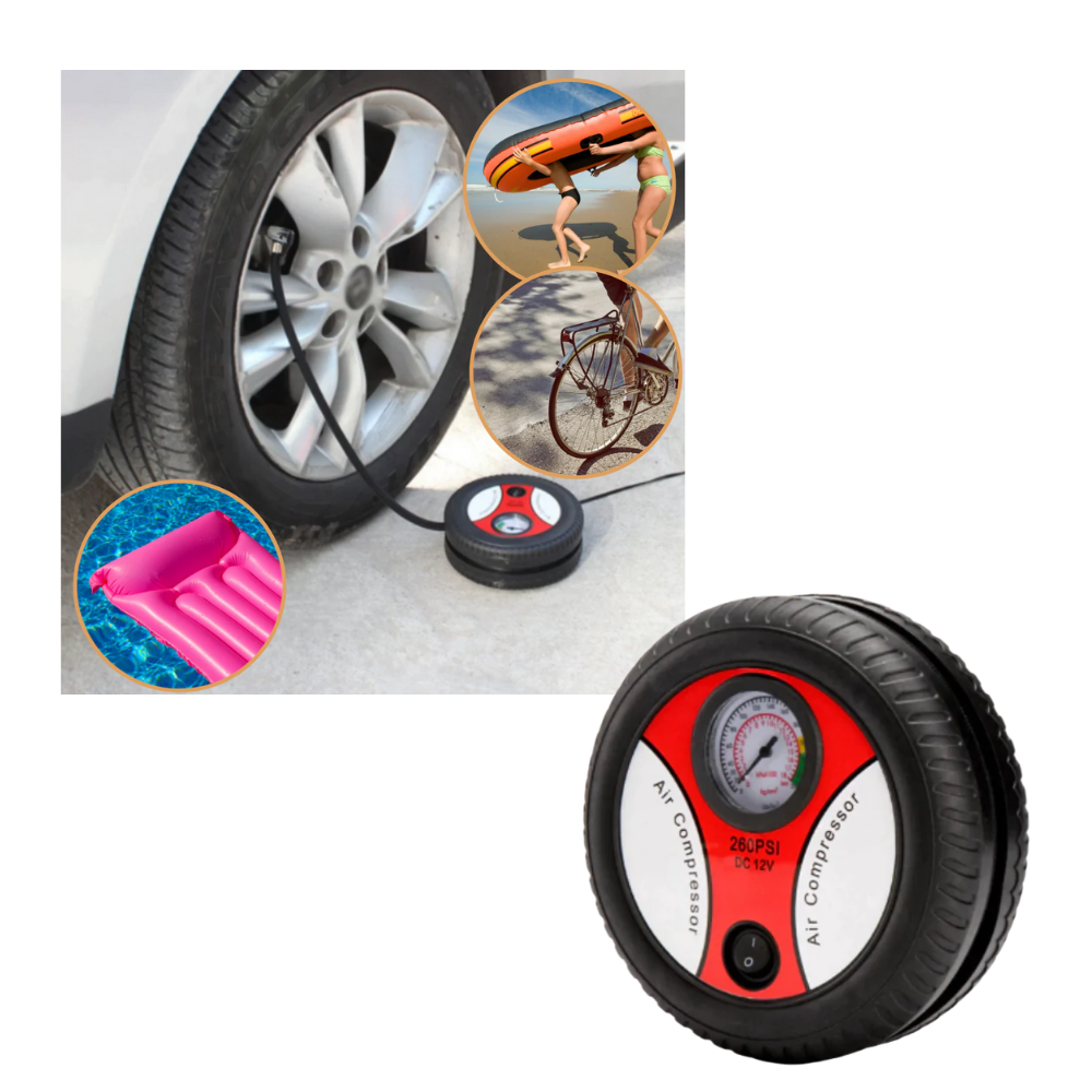 Tragbarer Luftkompressor für Autoreifen - Ozerty