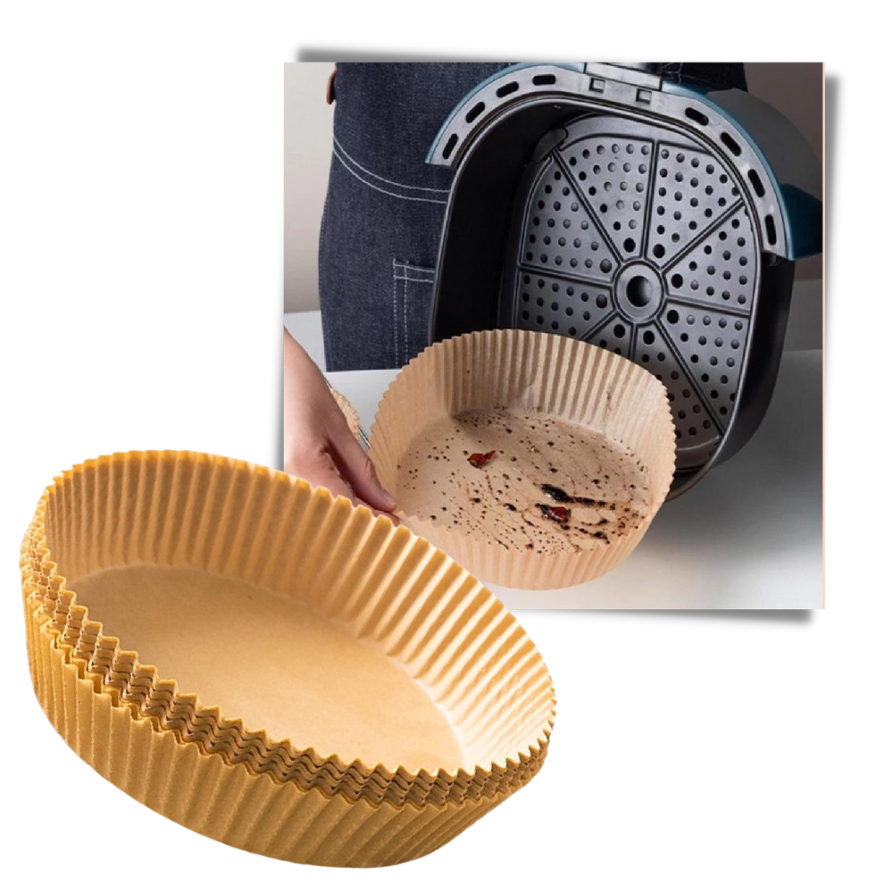 Packung Einweg-Papiereinlagen für Luftfritteusen - Ozerty