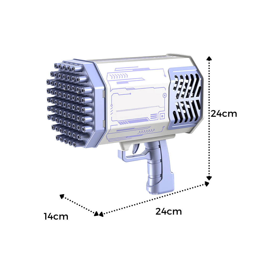 69-Loch Bazooka Seifenblasengebläse - Ozerty