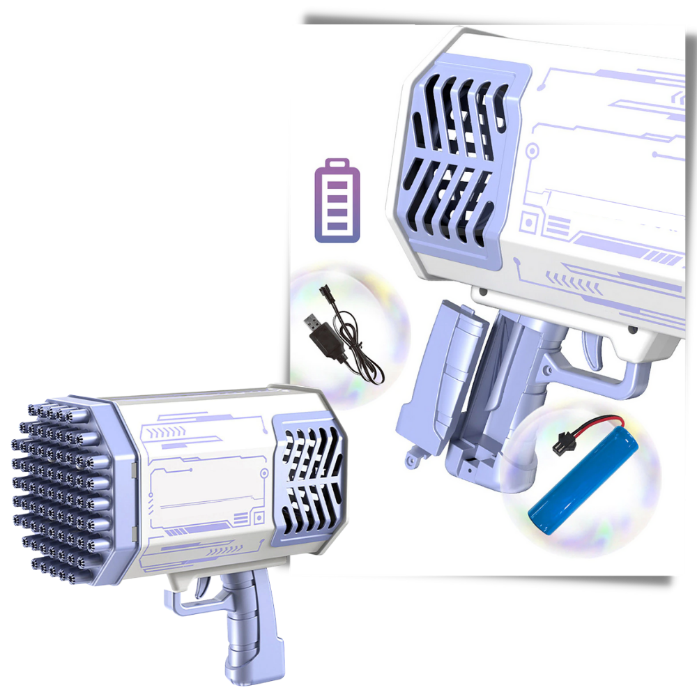 69-Loch Bazooka Seifenblasengebläse - Ozerty