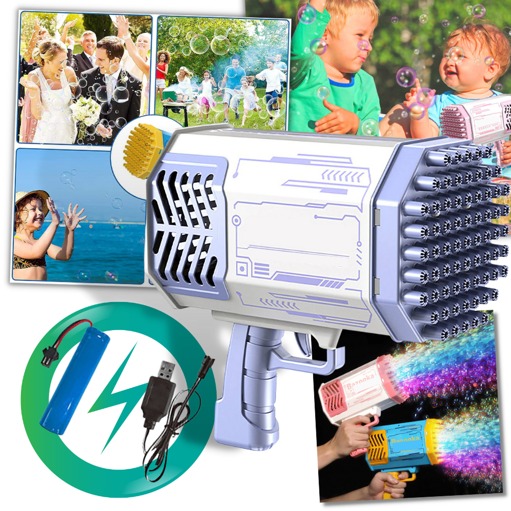 69-Loch Bazooka Seifenblasengebläse - Ozerty