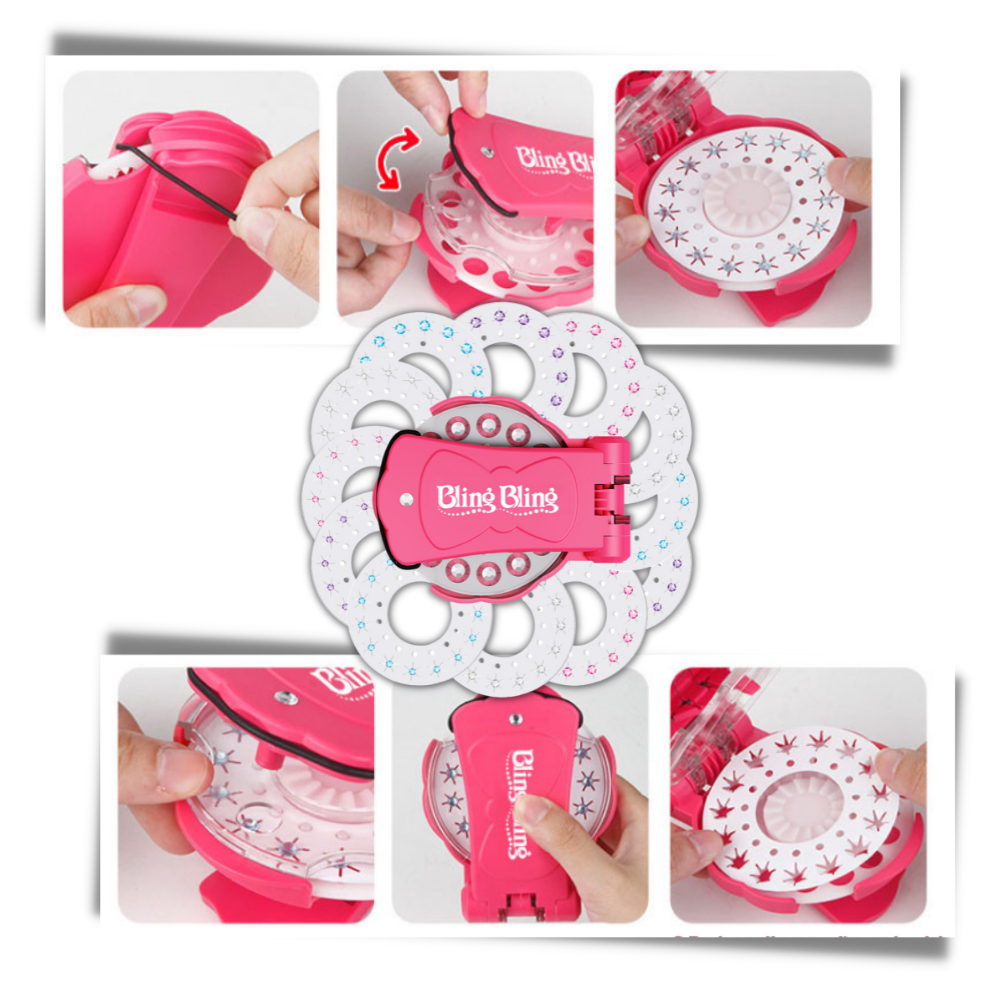 Diamant-Heftset für Haare & Kleidung - Ozerty