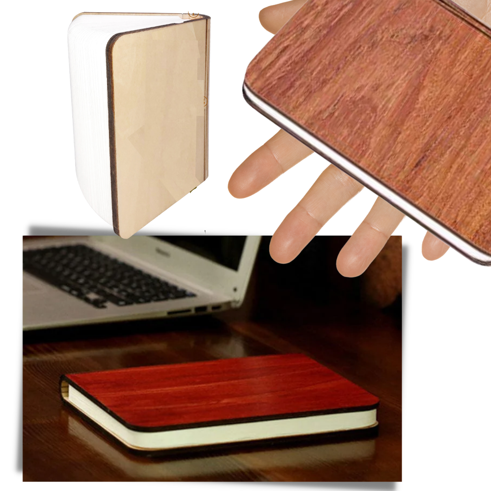 Wiederaufladbare Leselampe aus Holz - Ozerty