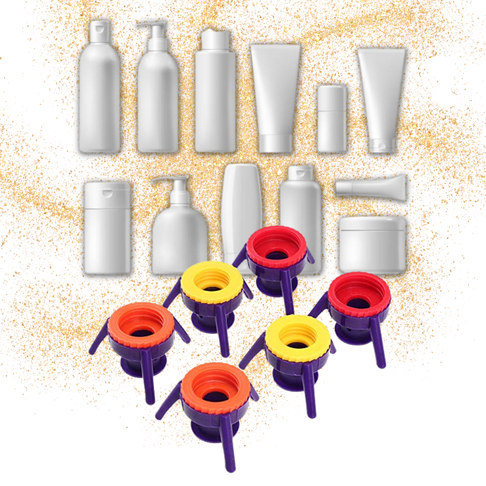 Packung mit 6 vielseitigen Flaschenständerkappen - Ozerty