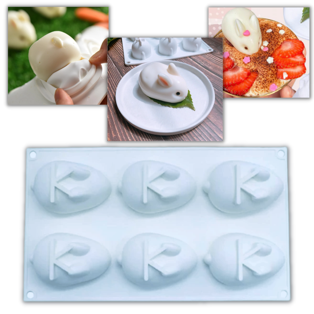 Mini-Häschen-Silikon-Kuchenform - Odeut