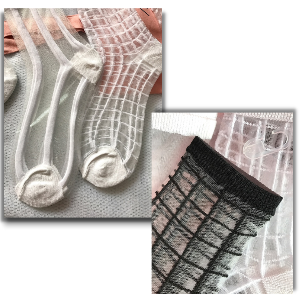 (10 Paare) Transparente Modesocken für Frauen - Ozerty