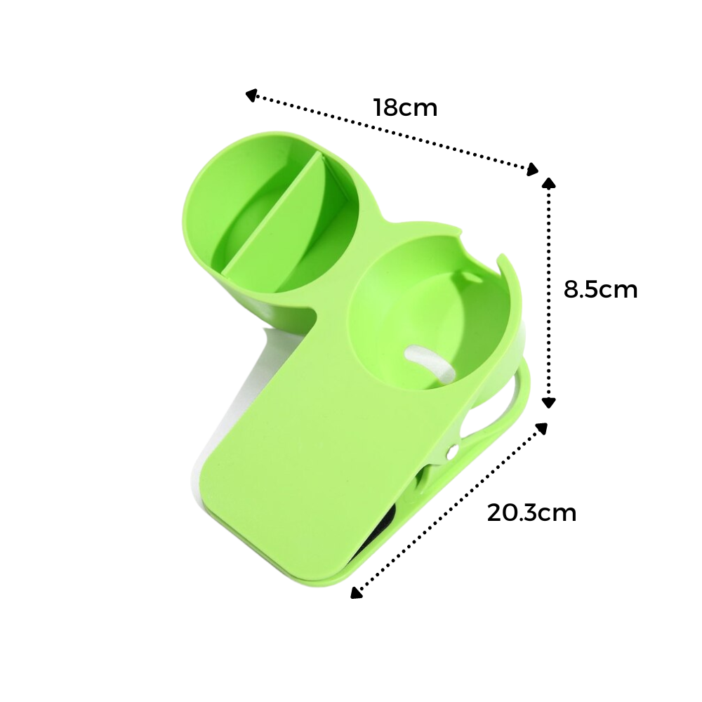 Doppelter Becherhalter zum Anstecken - Ozerty