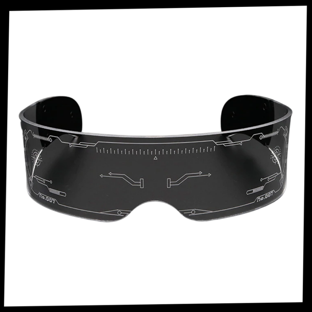 Leuchtende Brille mit bunten LED-Lichtern - Ozerty