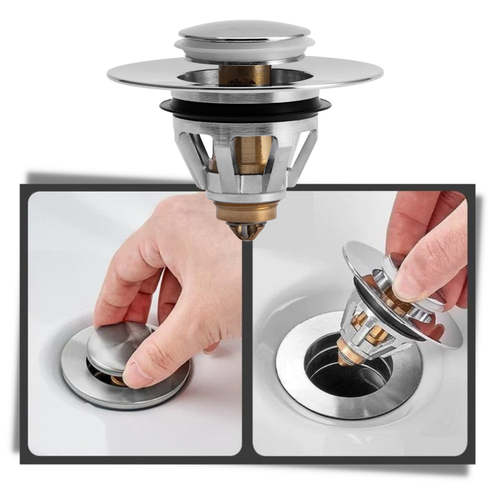 Aufklappbarer Ablassfilter und Stopfen - Ozerty