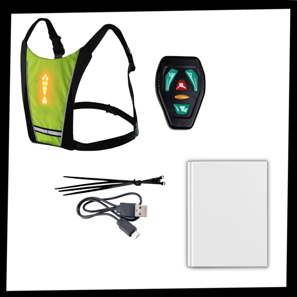 Reflektierende Radfahrweste mit LED - Ozerty