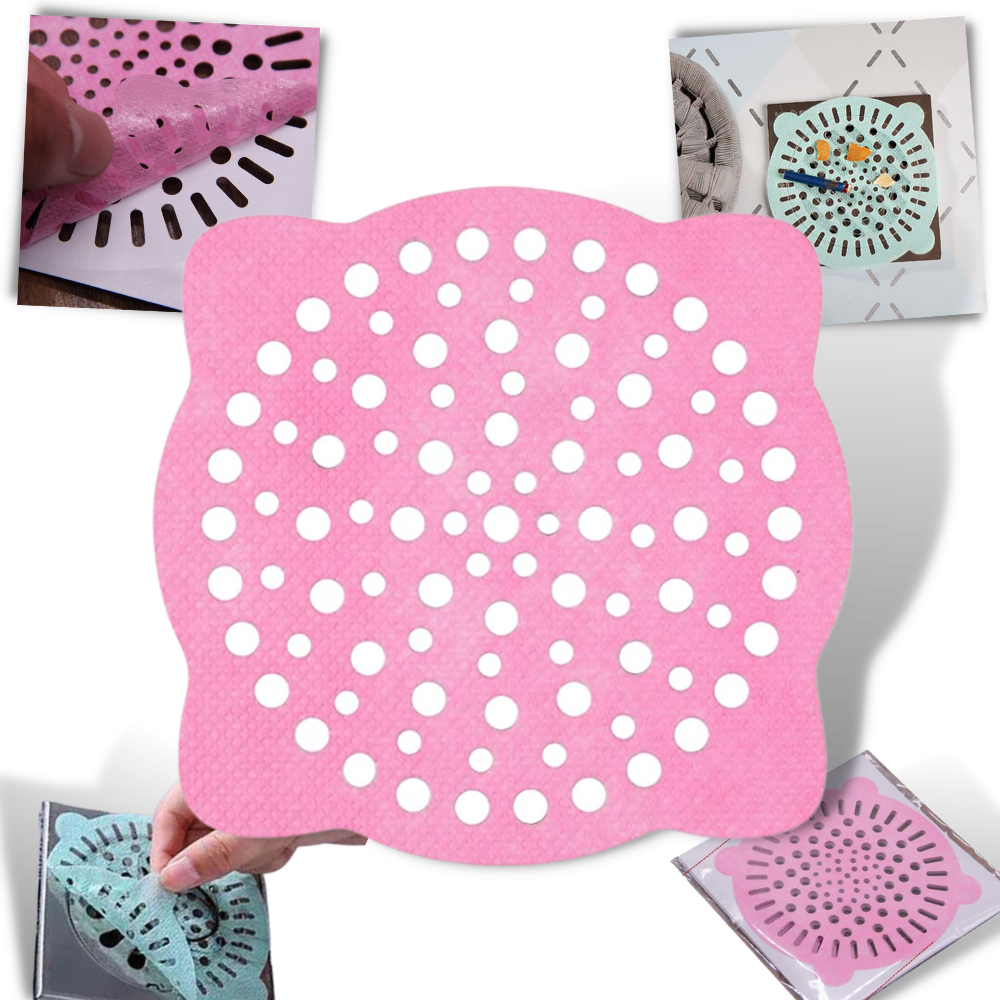 10er-Pack selbstklebende Einweg-Abflussfilter - Ozerty