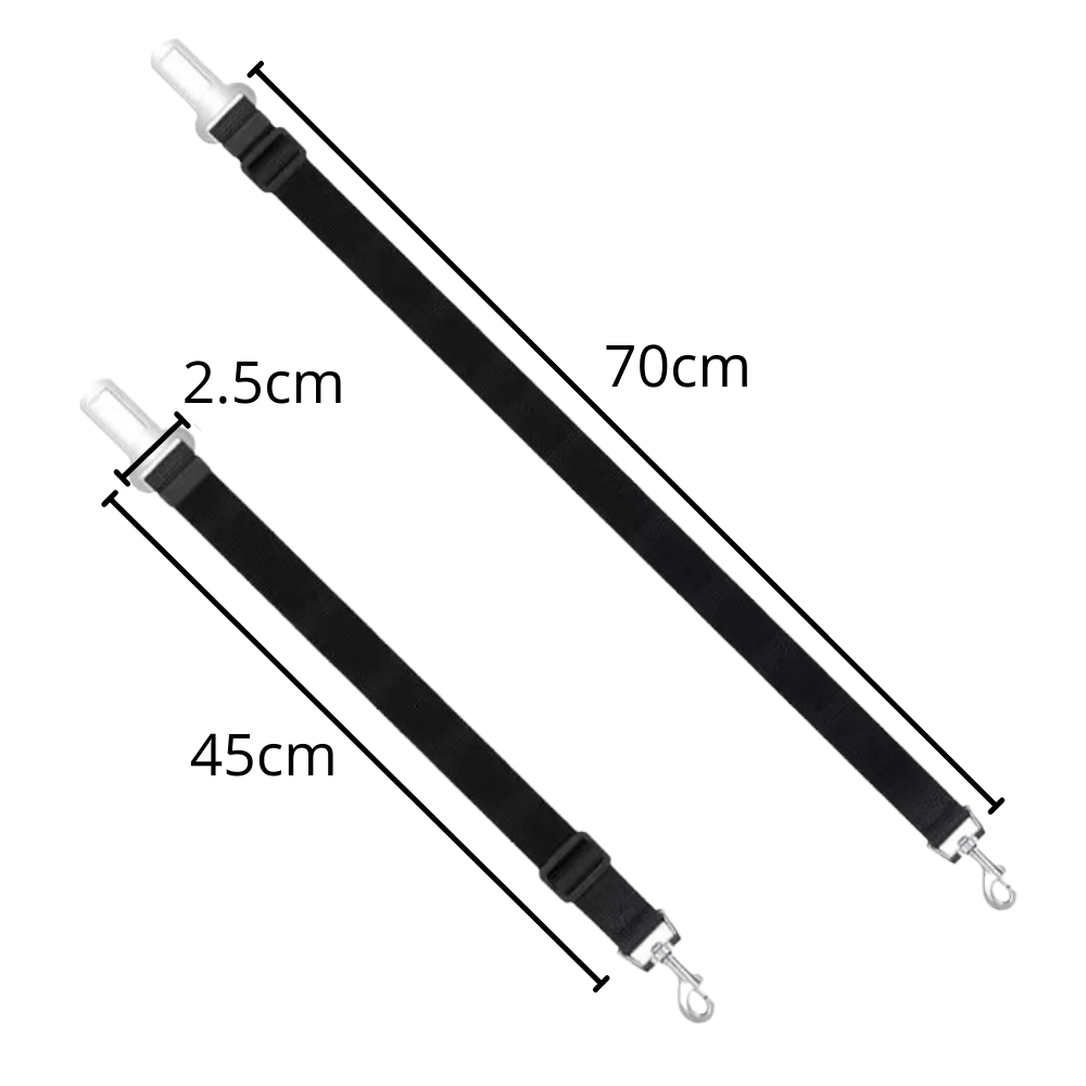 Verstellbarer und haltbarer Hundesicherheitsgurt für Autos - Ozerty