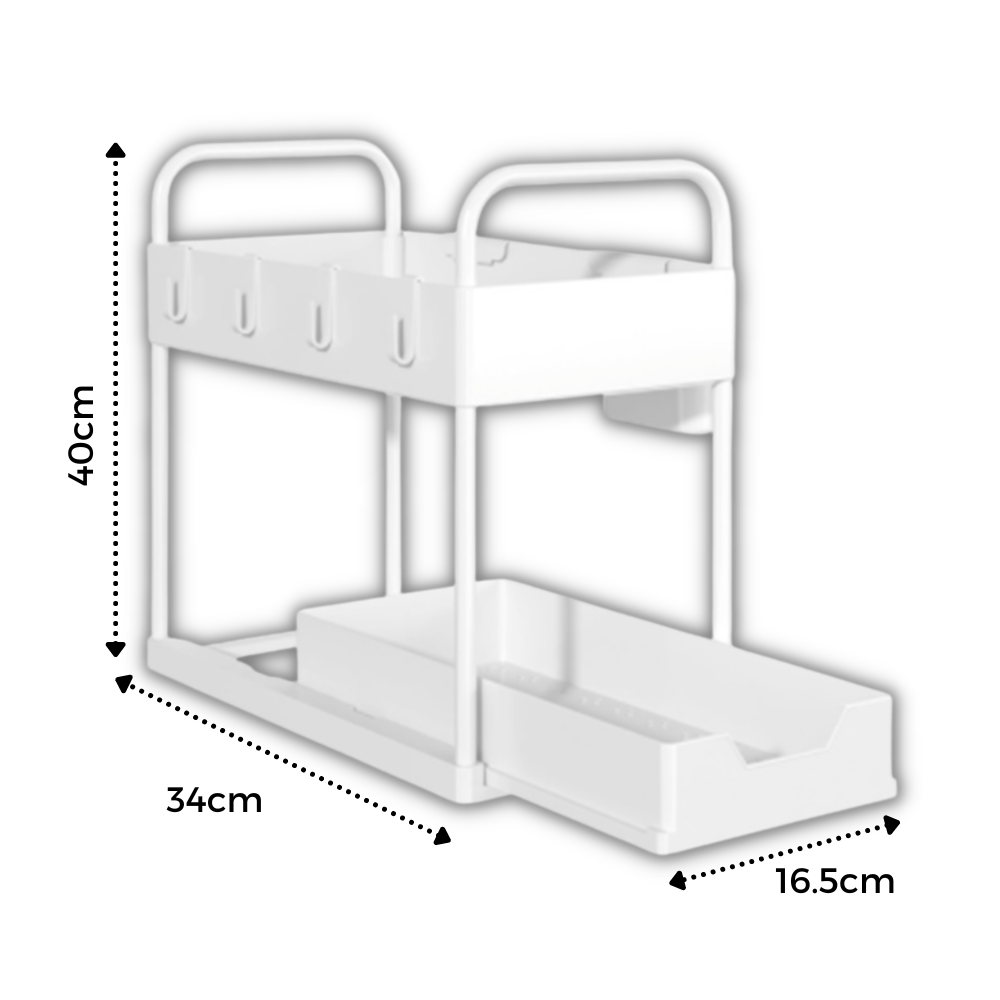 Doppeltes Schubladenregal für Küchengewürze - Ozerty