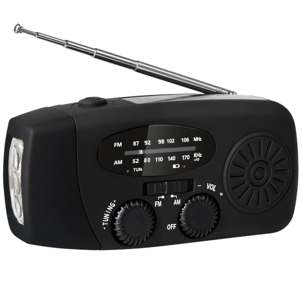 Multifunctional dynamo emergency radio