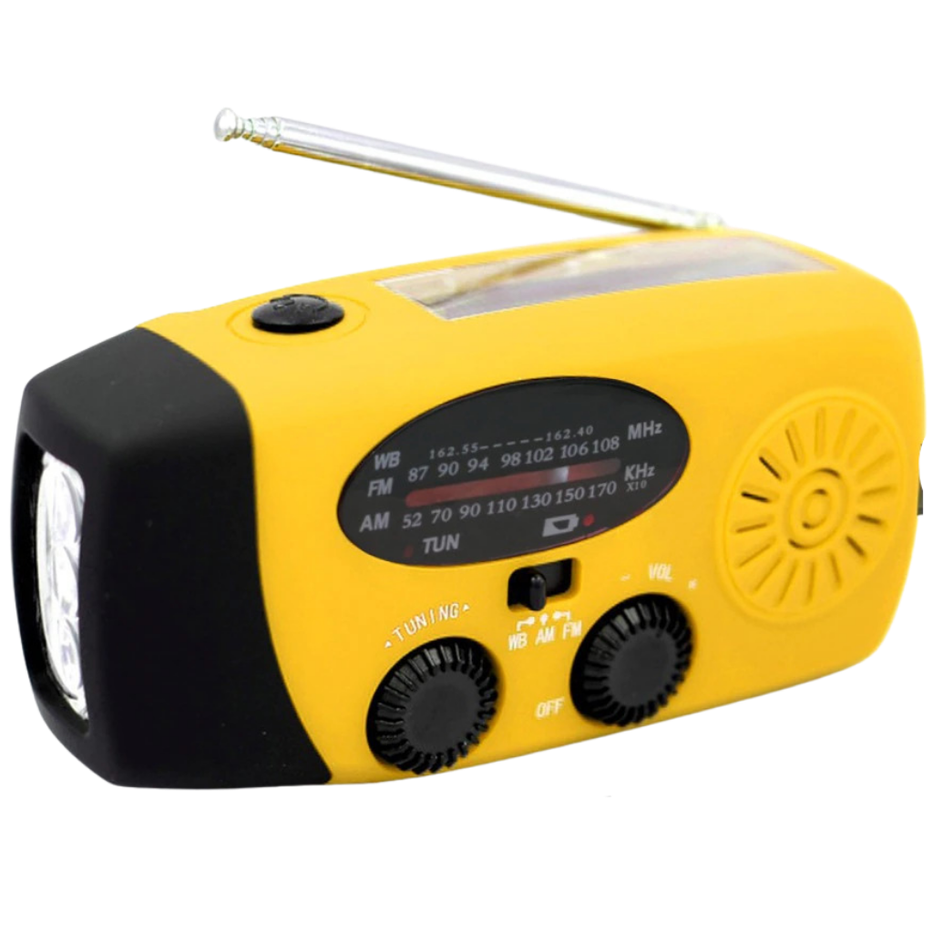 Multifunctional dynamo emergency radio