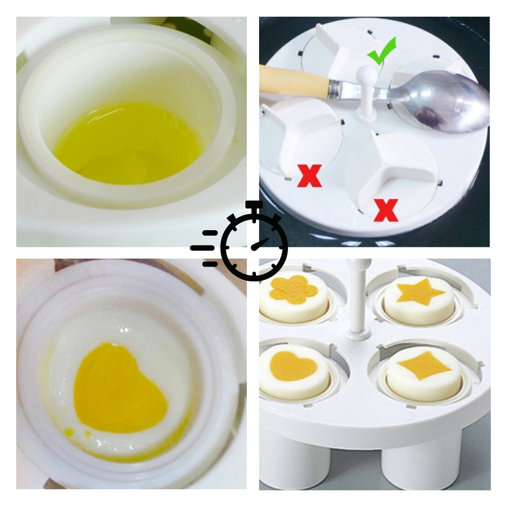 Packung mit 6 Eierkochern in ausgefallener Form - Odeut