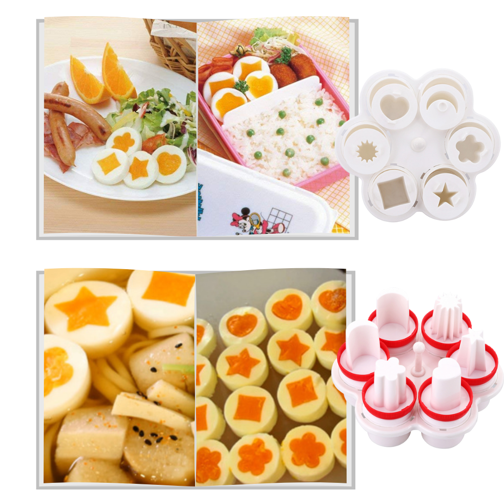 Packung mit 6 Eierkochern in ausgefallener Form - Odeut