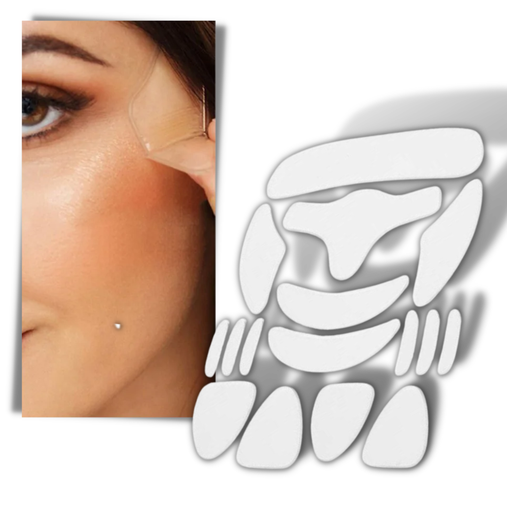 16 Stück Anti-Falten-Silikon-Gesichtspflaster - Ozerty