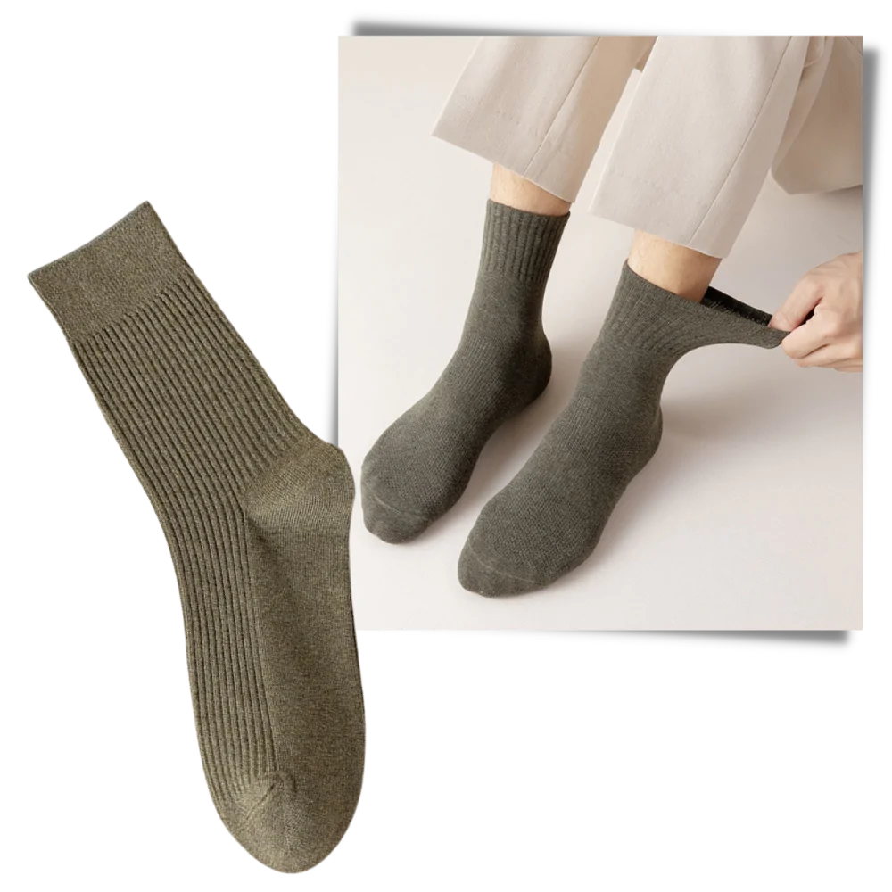 Gerippte Socken für Männer (2 Paar) - Ozerty