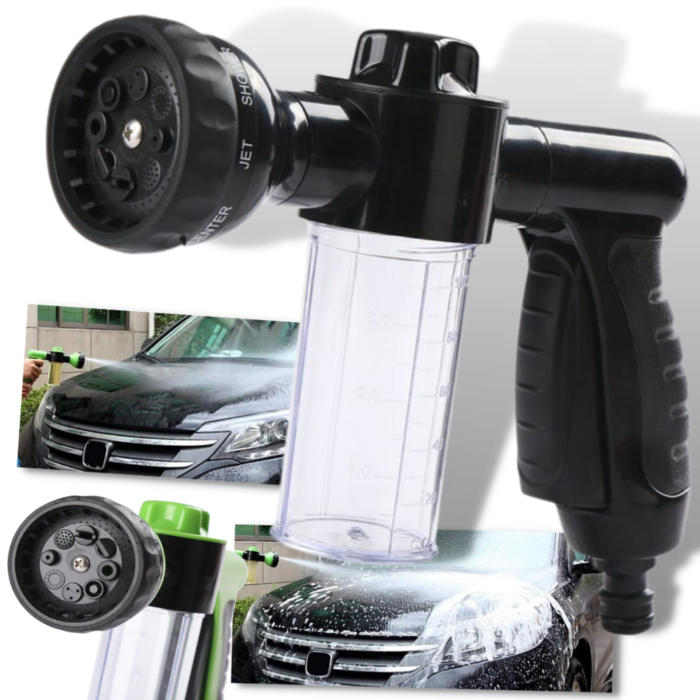 Hochdruck-Schlauchdüsenkopf & Seifenspender - Ozerty