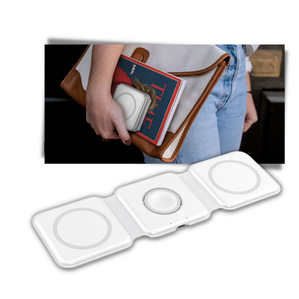 Zusammenklappbare kabellose Ladestation - Ozerty