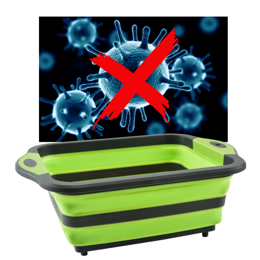 Zusammenklappbares Schneidebrett mit Korb - Ozerty