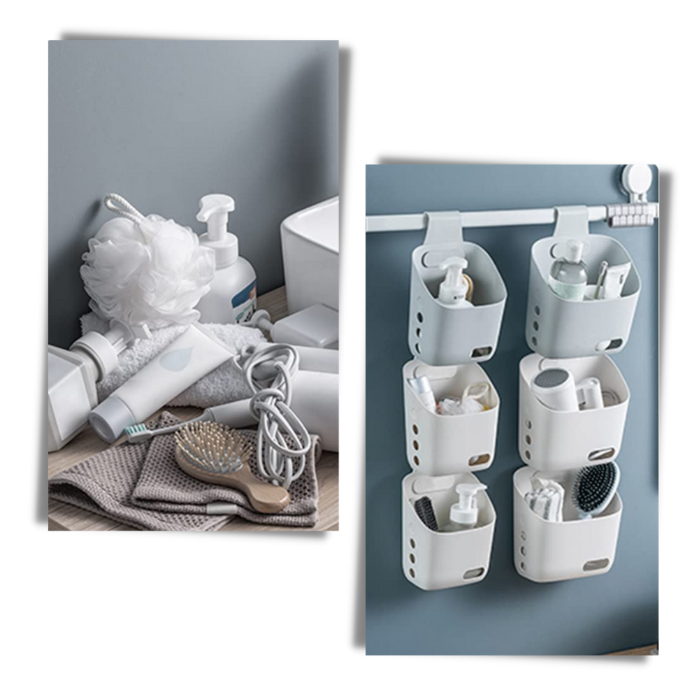 3er-Pack hängende Lagerkörbe - Ozerty