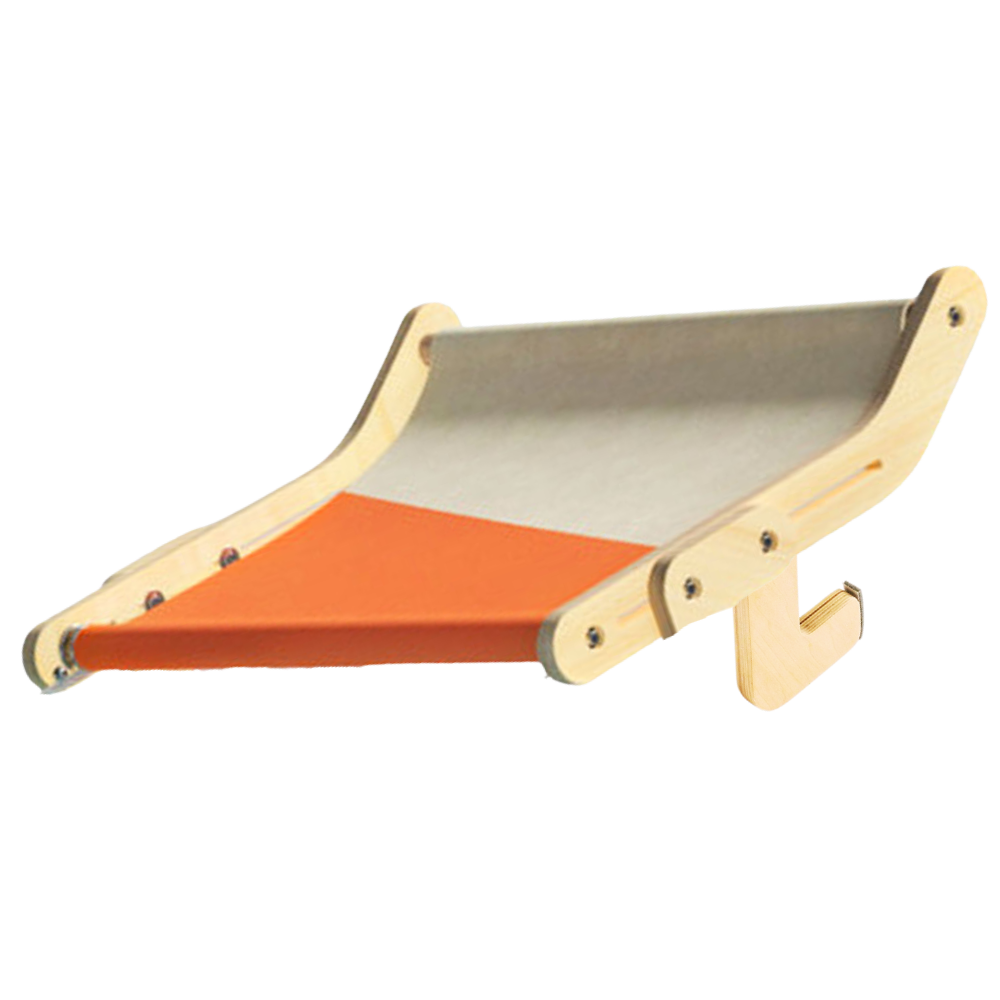 Holzfensterbank für Katzen