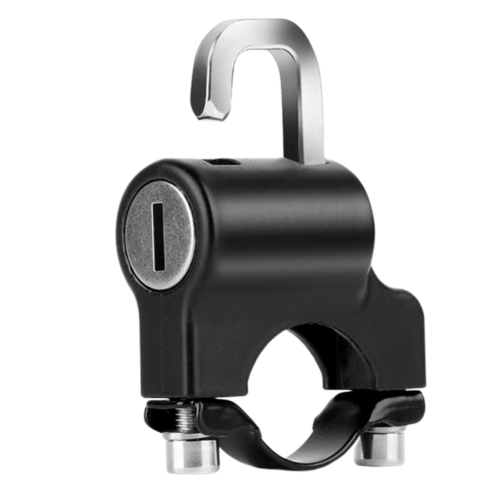 Anti-theft motorcycle helmet lock
