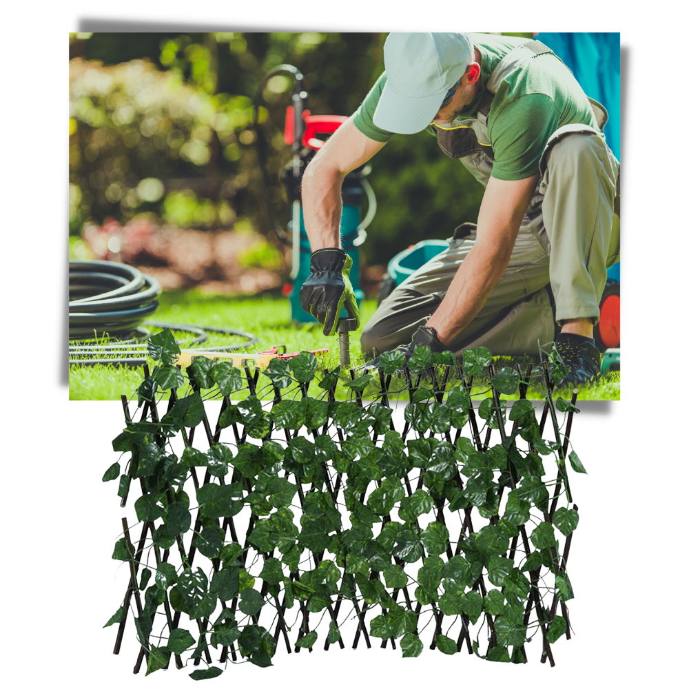 Einziehbarer künstlicher Pflanzenzaun - Ozerty