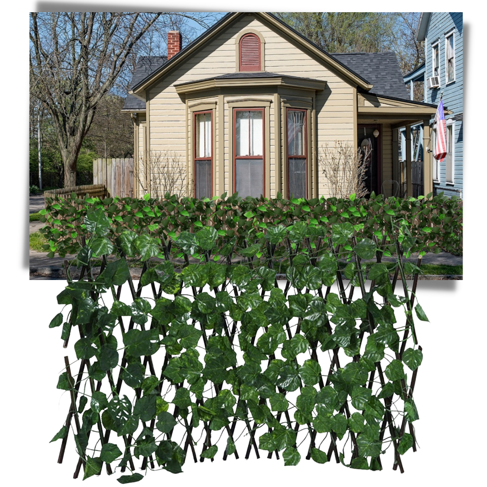 Einziehbarer künstlicher Pflanzenzaun - Ozerty