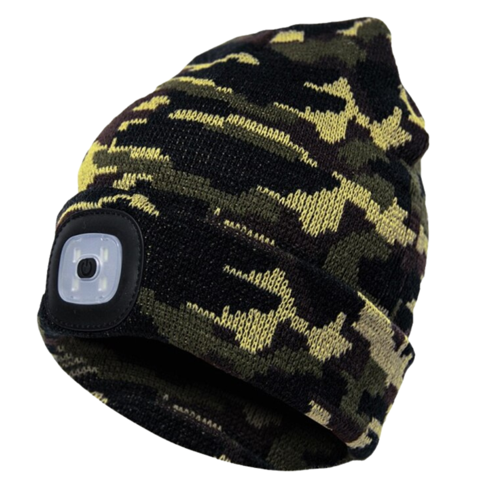 Beanie hat with light