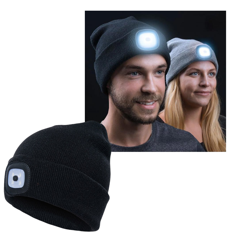 Beanie-Mütze mit Licht - Ozerty