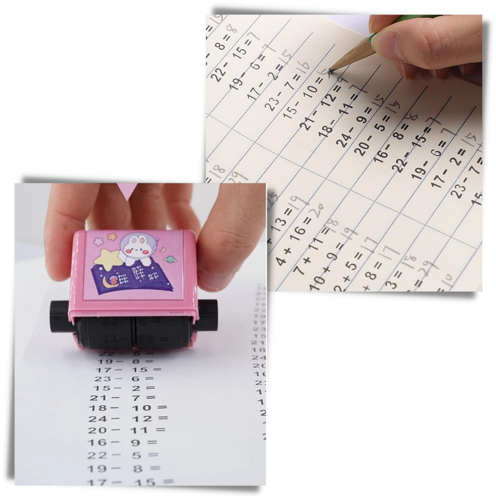 Mathe-Summen Übungsstempel - Ozerty