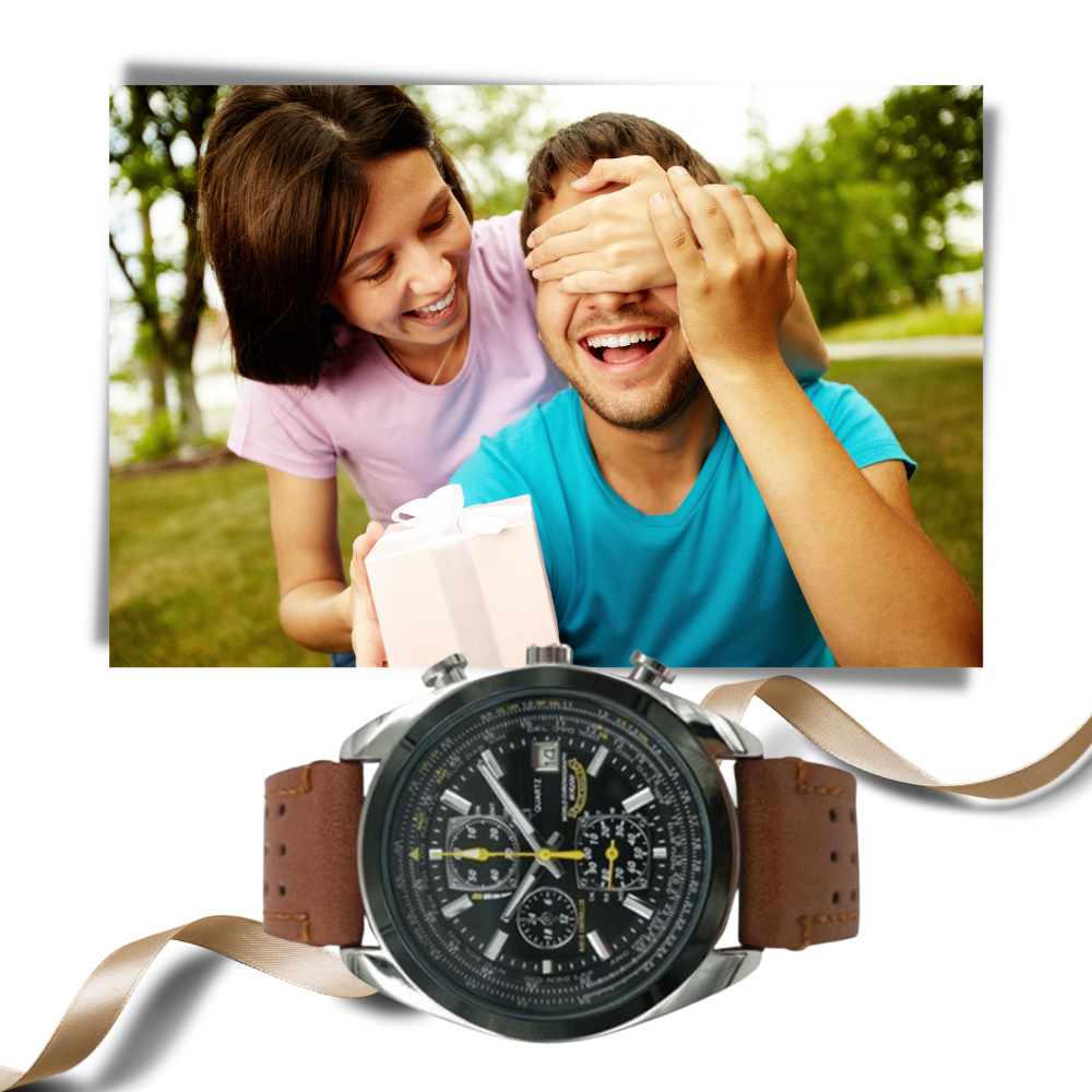 Luxuriöse wasserdichte Quarzuhr - Odeut