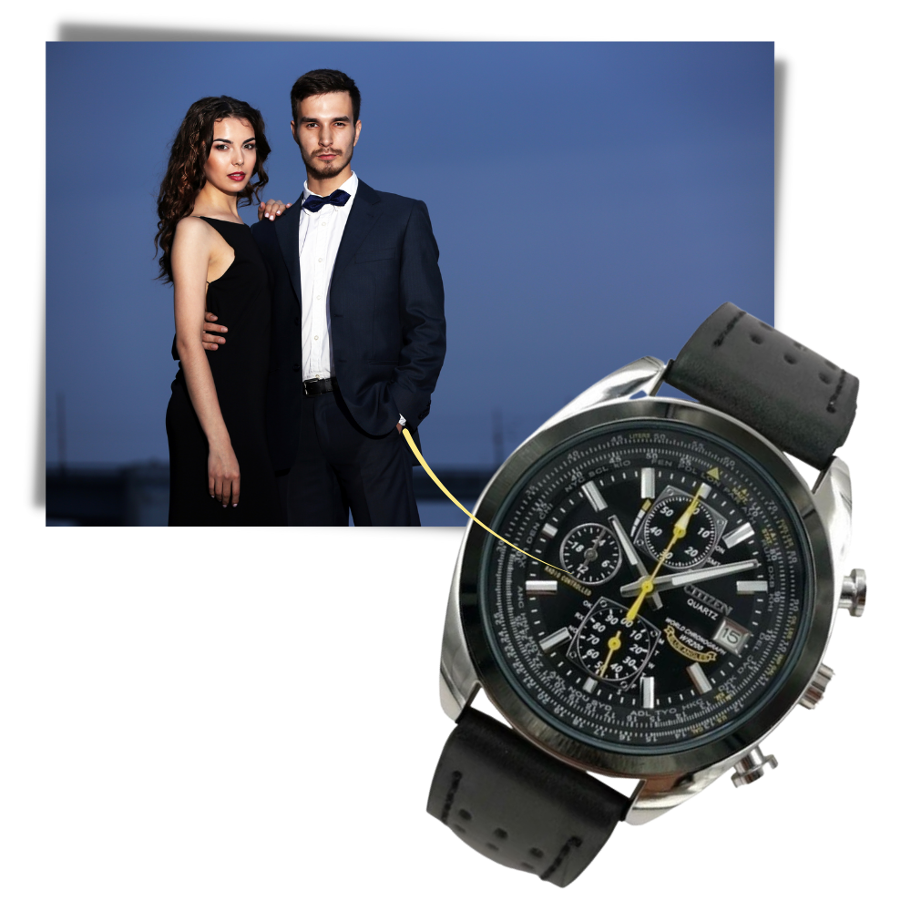 Luxuriöse wasserdichte Quarzuhr - Odeut