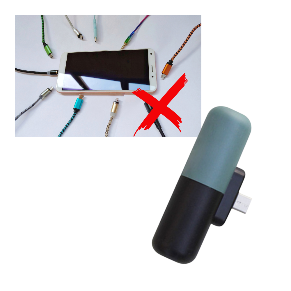 Tragbare Mini-Powerbank in Kapselform - Ozerty