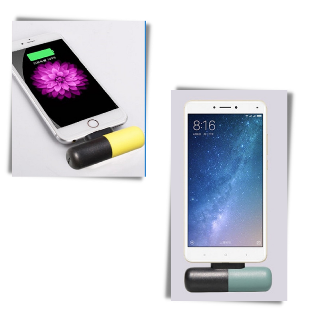 Tragbare Mini-Powerbank in Kapselform - Ozerty