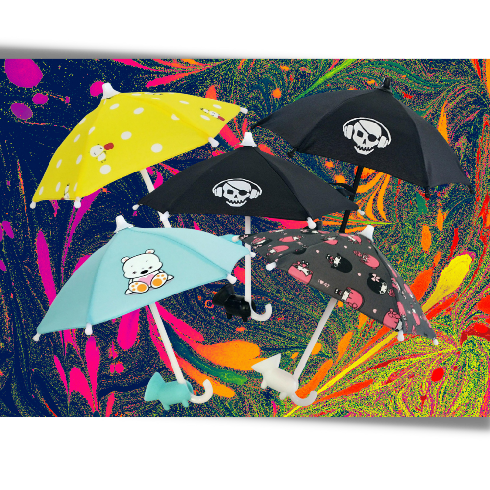 Mini-Regenschirm für Telefon - Ozerty