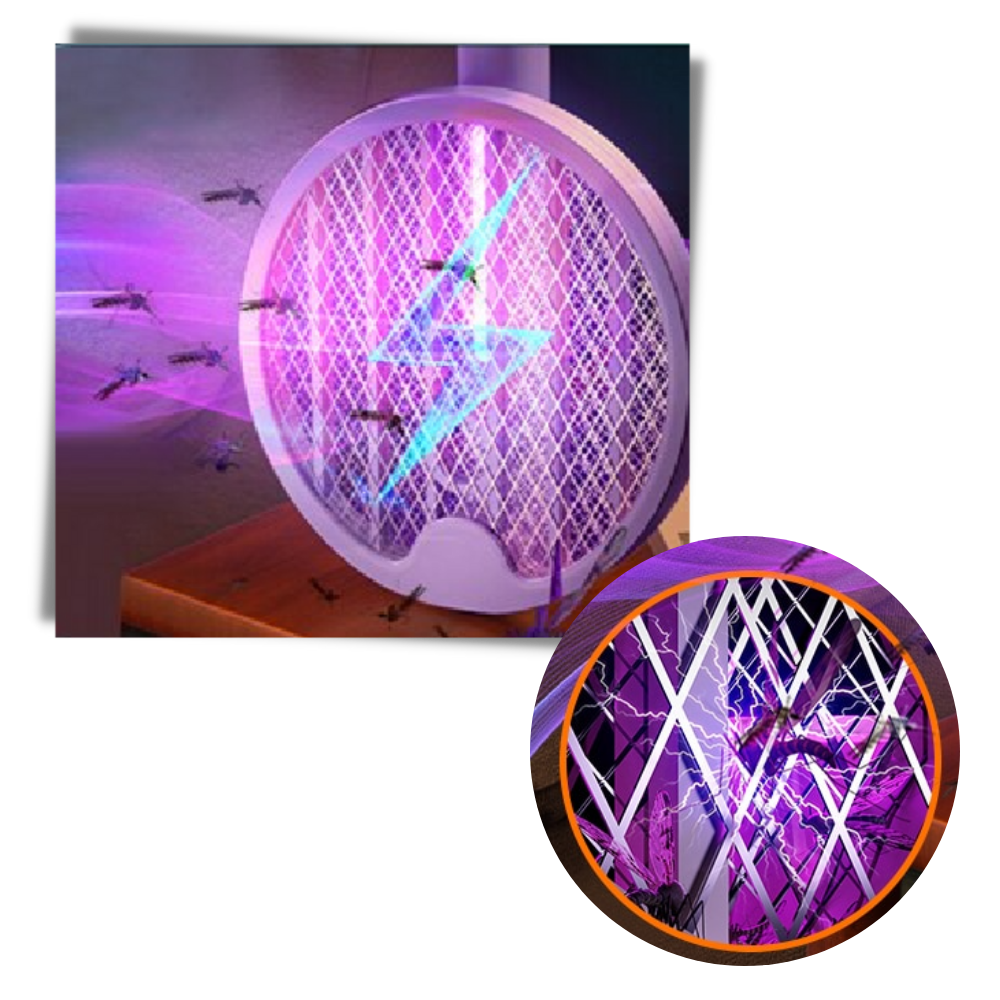 2-in-1 faltbarer Moskitoschläger - Ozerty