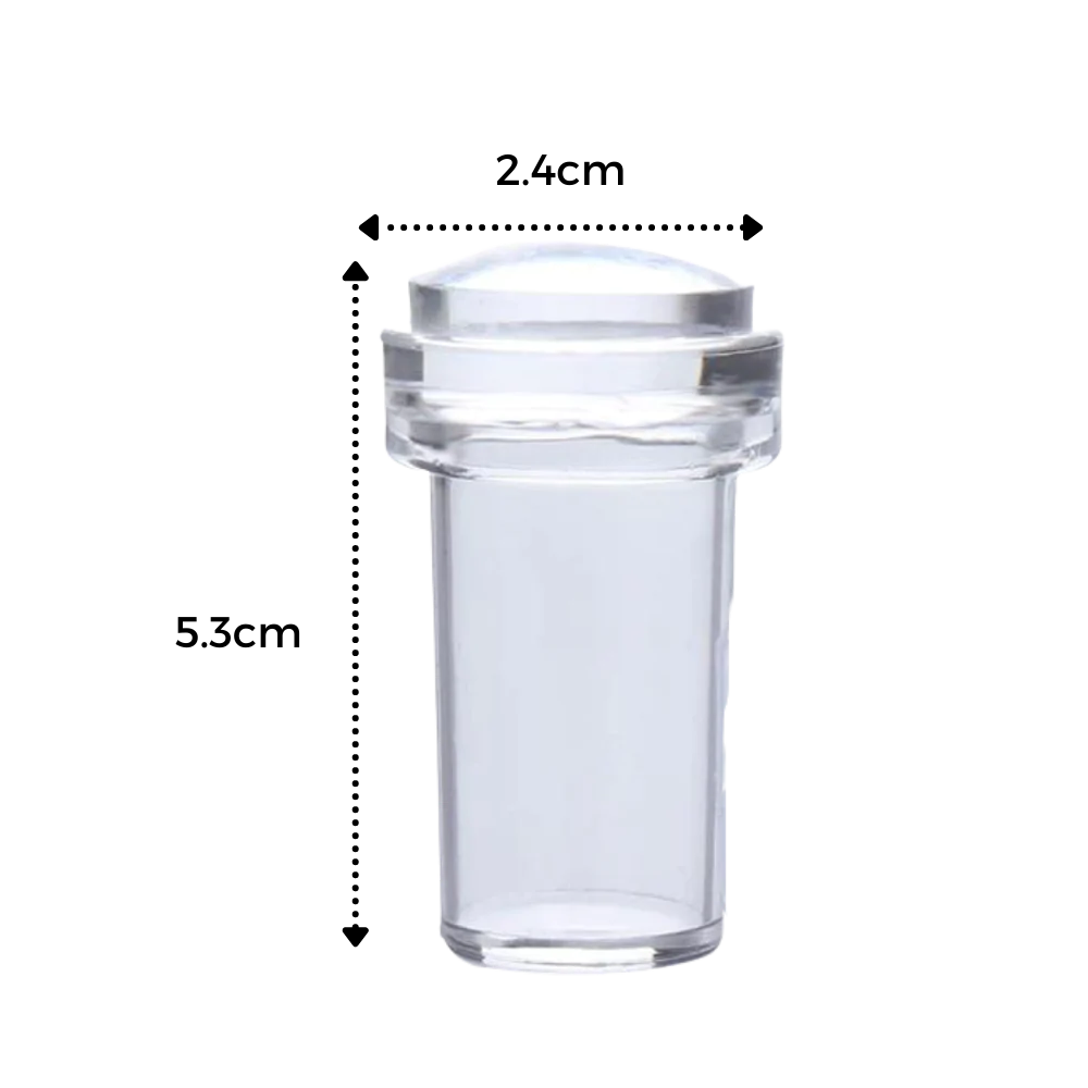 Silikon-Nagelkunst-Stempel-Set mit Abstreifer - Ozerty