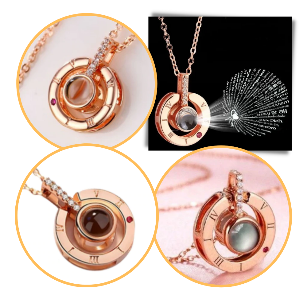 Ich liebe dich'' Halskette in 100 Sprachen - Odeut