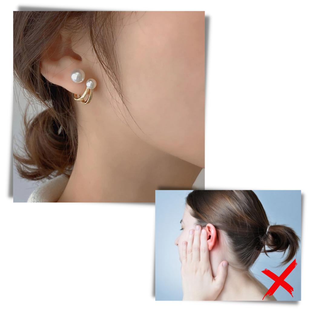 Vintage Perlen-Ohrringe - Odeut