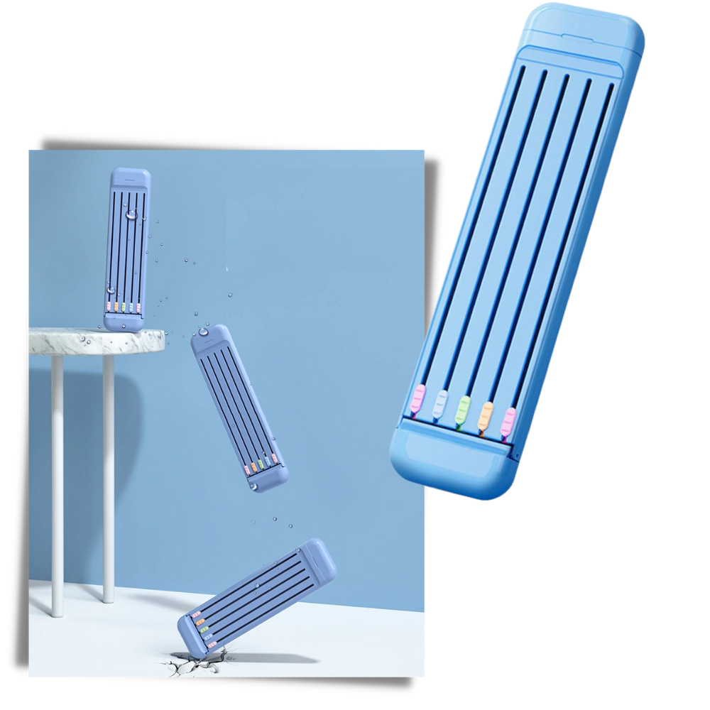 Hartschalenetui mit Bleistiften und Lineal - Ozerty