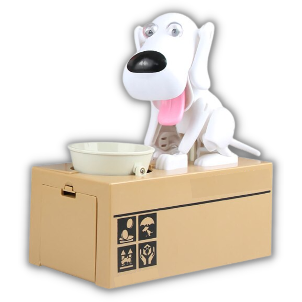 Puppy dog piggy bank