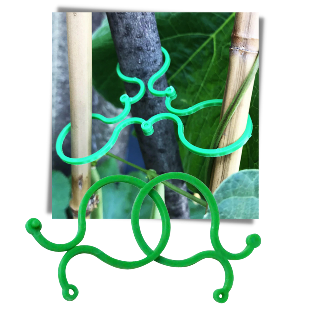 Packung mit Gartenpflanzenhalter-Clips - Ozerty