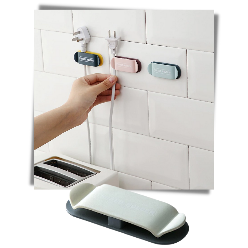 4er-Pack selbstklebende Kabelklemmschellen - Ozerty