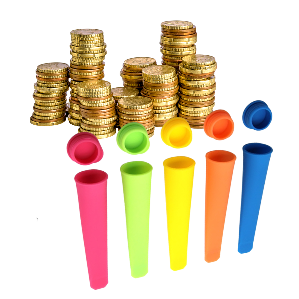 5er-Pack Silikonformen für Eis am Stiel - Ozerty