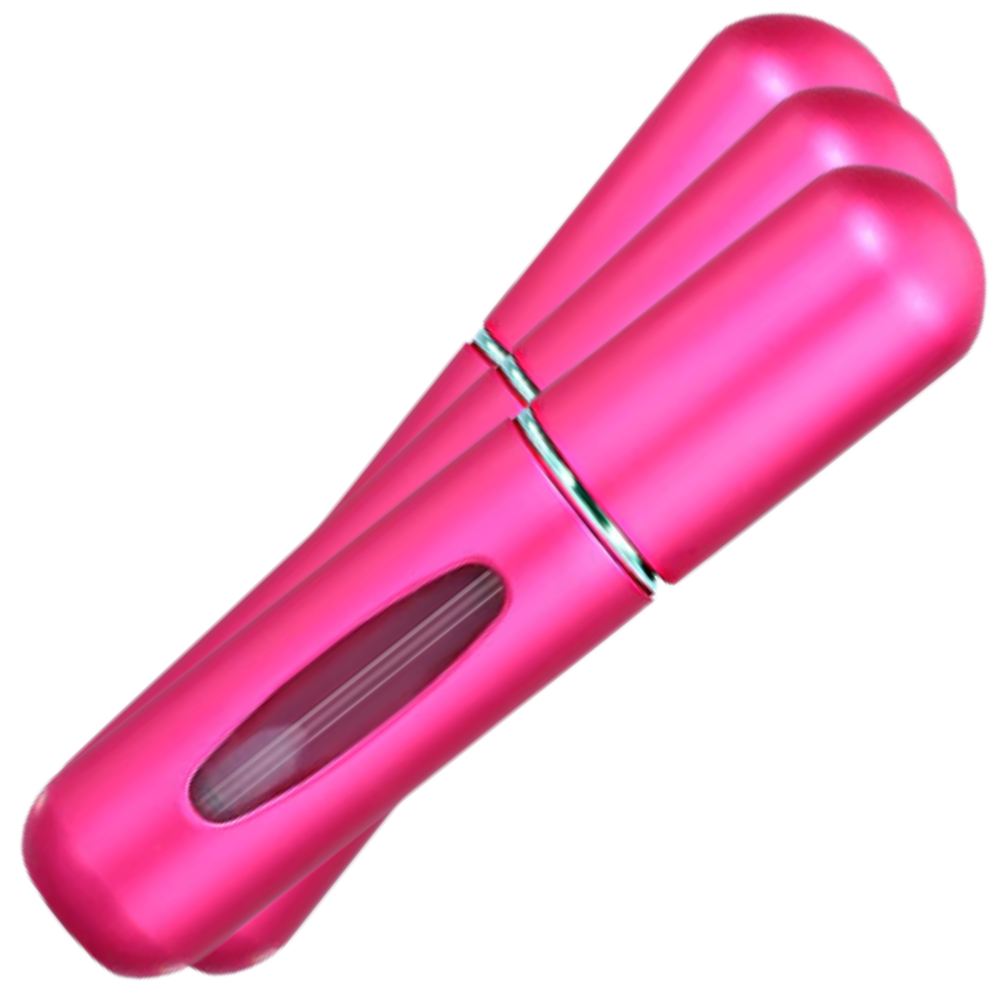 Pack of 3 mini refill perfume bottles