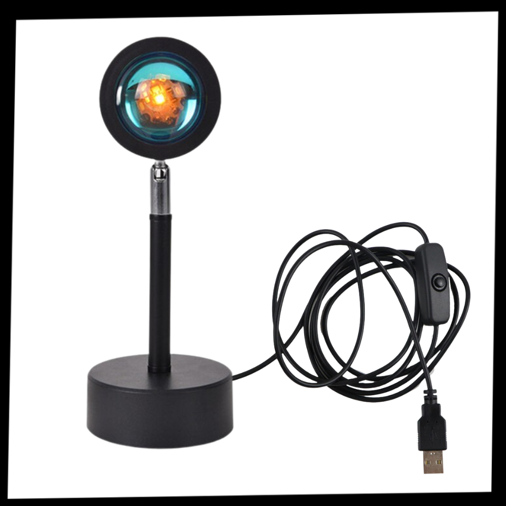 Farbiger Lichtprojektor LED-Schreibtischlampe - Odeut